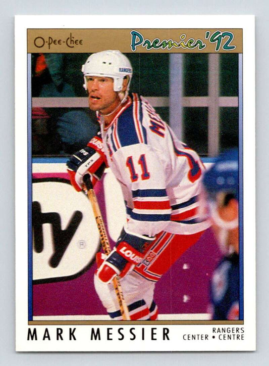 1991-92 OPC Premier #51 Mark Messier  New York Rangers  Image 1