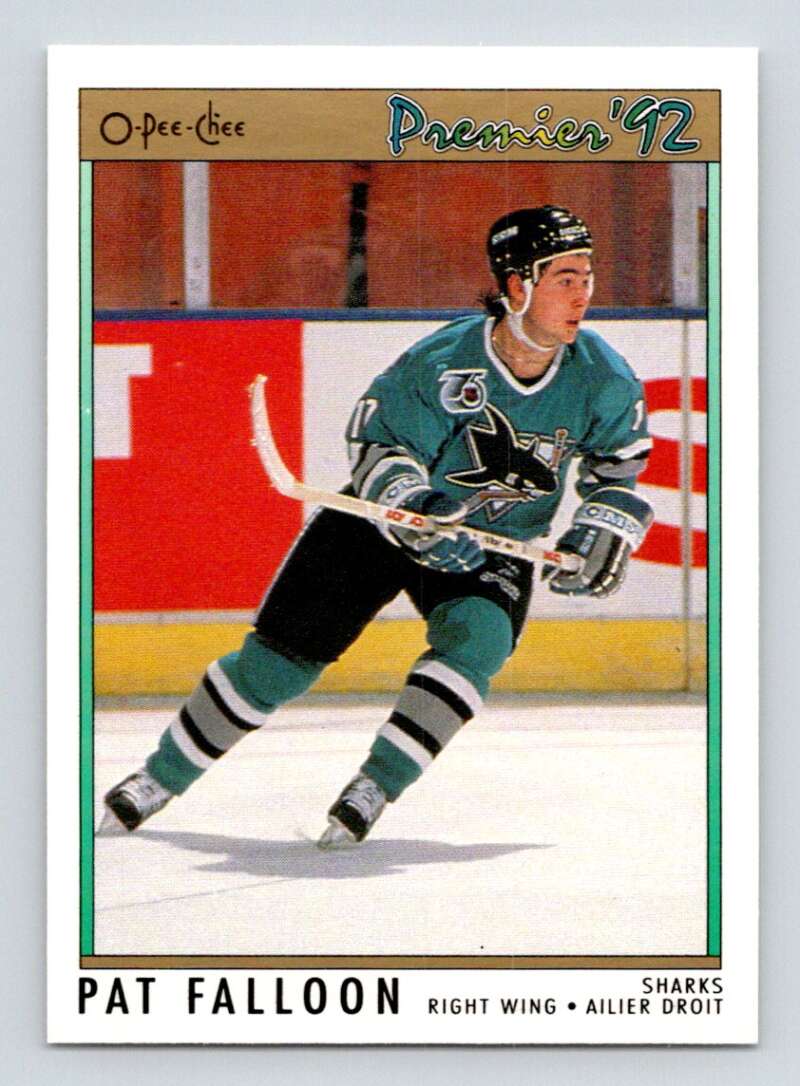 1991-92 OPC Premier #56 Pat Falloon San Jose Sharks – Hockey Card World Inc