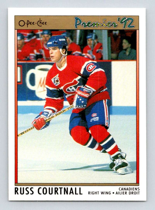 1991-92 OPC Premier #58 Russ Courtnall  Toronto Maple Leafs  Image 1