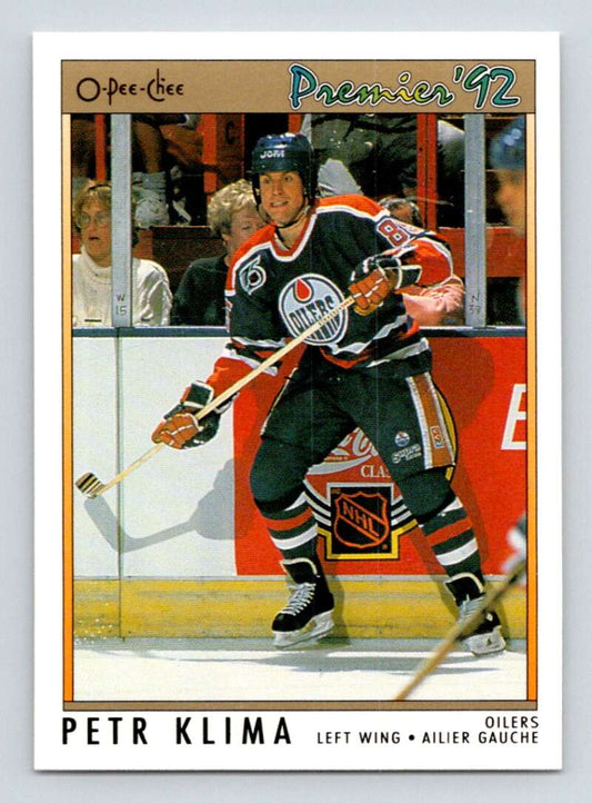 1991-92 OPC Premier #61 Petr Klima  Edmonton Oilers  Image 1