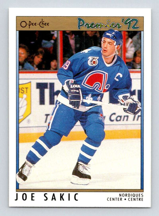 1991-92 OPC Premier #70 Joe Sakic  Quebec Nordiques  Image 1