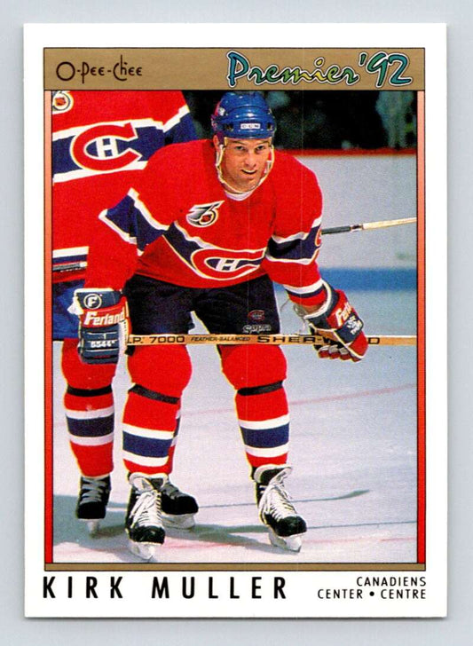1991-92 OPC Premier #86 Kirk Muller  Montreal Canadiens  Image 1