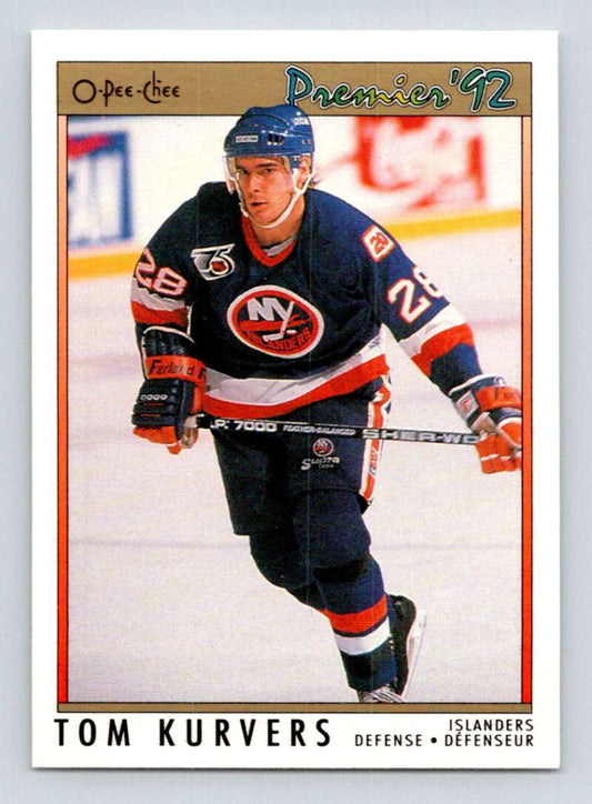 1991-92 OPC Premier #98 Tom Kurvers  New Jersey Devils  Image 1