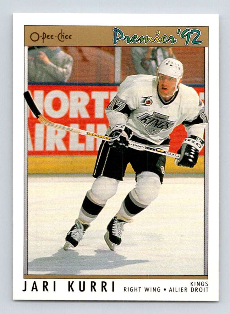 1991-92 OPC Premier #111 Jari Kurri  Los Angeles Kings  Image 1