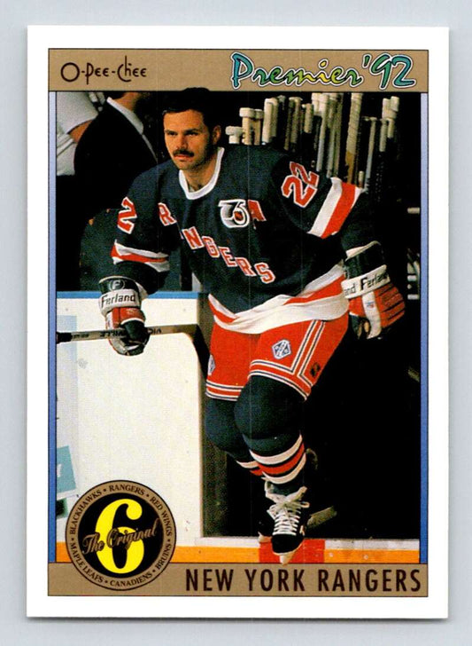 1991-92 OPC Premier #147 Mike Gartner  New York Rangers  Image 1