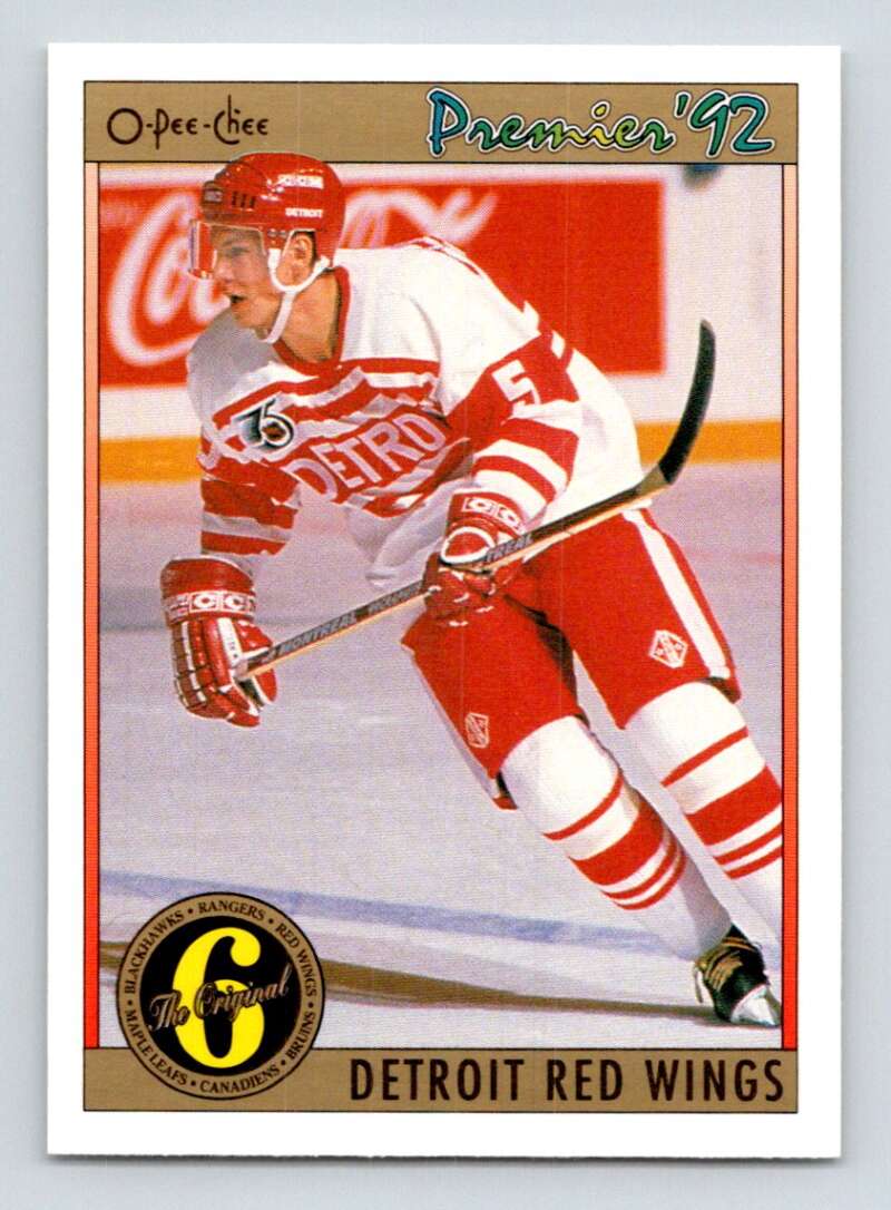 1991-92 OPC Premier #163 Nicklas Lidstrom  Detroit Red Wings  Image 1