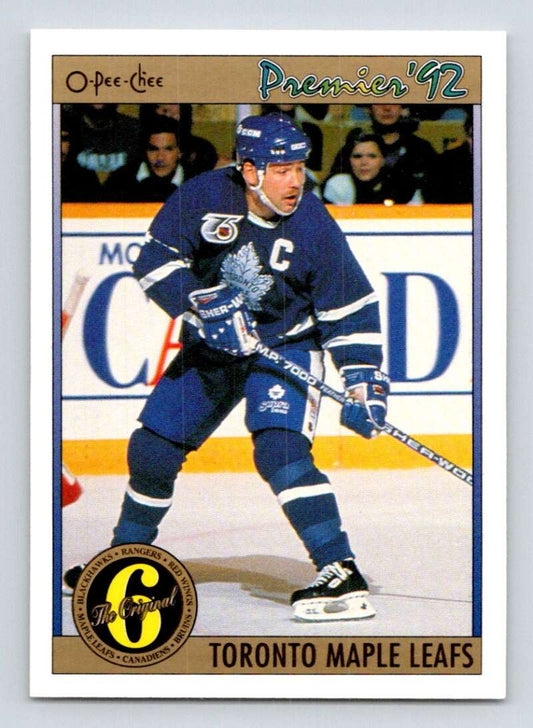 1991-92 OPC Premier #177 Wendel Clark  Toronto Maple Leafs  Image 1