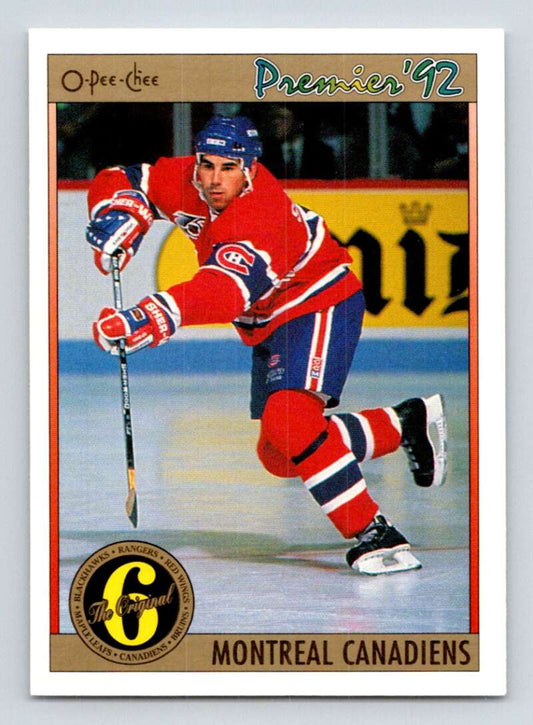 1991-92 OPC Premier #181 Mathieu Schneider  Montreal Canadiens  Image 1
