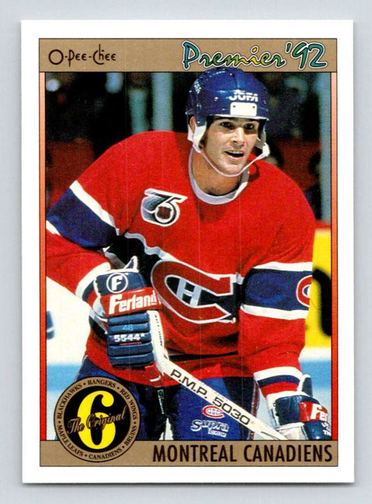 1991-92 OPC Premier #184 Sylvain Turgeon  Montreal Canadiens  Image 1