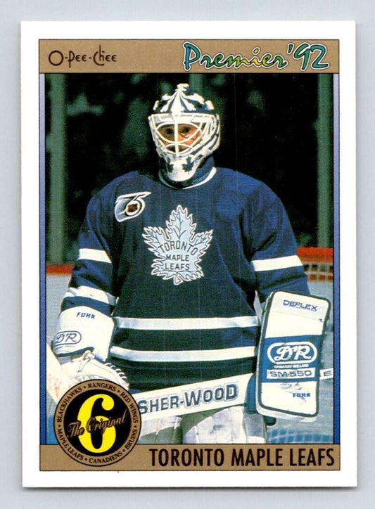 1991-92 OPC Premier #191 Grant Fuhr  Toronto Maple Leafs  Image 1