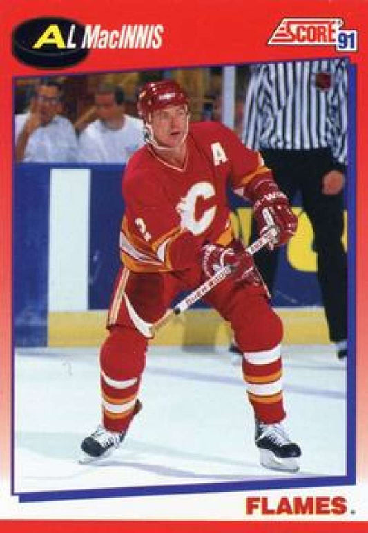 1991-92 Score Canadian Bilingual #2 Al MacInnis  Calgary Flames  Image 1