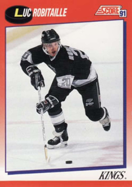 1991-92 Score Canadian Bilingual #3 Luc Robitaille  Los Angeles Kings  Image 1