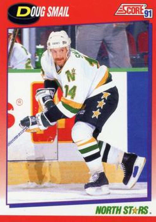 1991-92 Score Canadian Bilingual #12 Doug Smail  Minnesota North Stars  Image 1