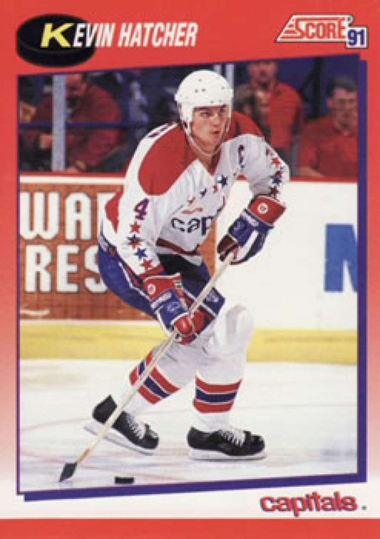 1991-92 Score Canadian Bilingual #20 Kevin Hatcher  Washington Capitals  Image 1