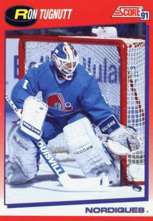 1991-92 Score Canadian Bilingual #41 Ron Tugnutt  Quebec Nordiques  Image 1