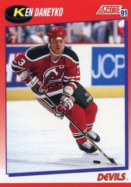 1991-92 Score Canadian Bilingual #46 Ken Daneyko  New Jersey Devils  Image 1