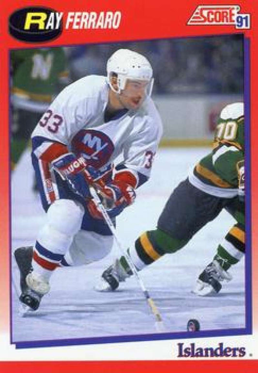 1991-92 Score Canadian Bilingual #48 Ray Ferraro  New York Islanders  Image 1