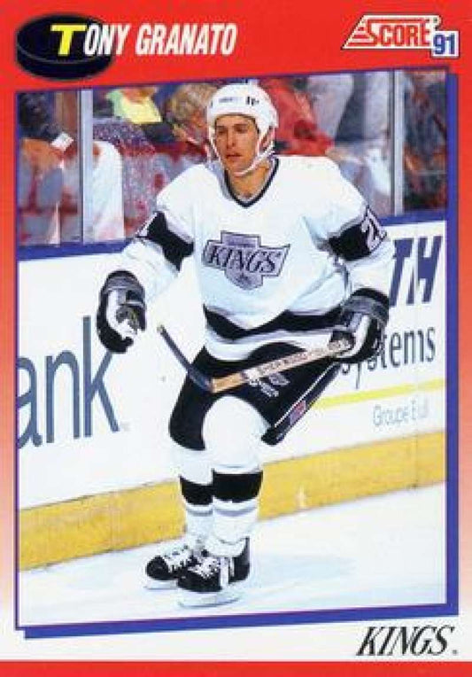 1991-92 Score Canadian Bilingual #57 Tony Granato  Los Angeles Kings  Image 1