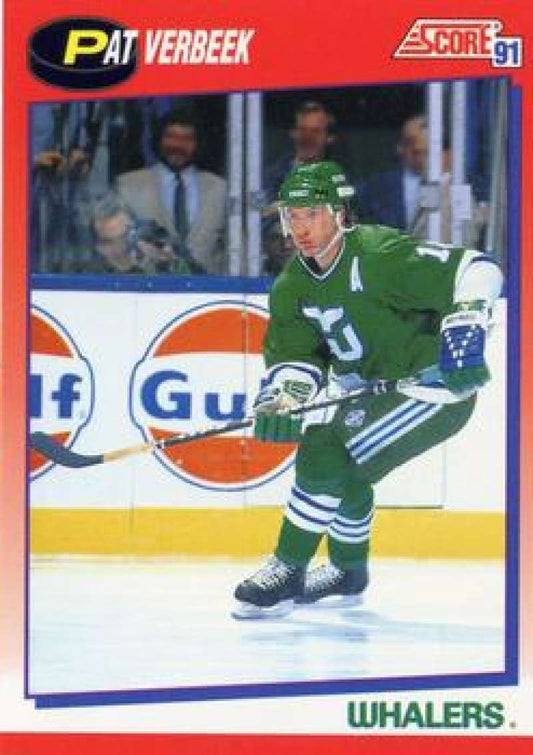 1991-92 Score Canadian Bilingual #70 Pat Verbeek  Hartford Whalers  Image 1