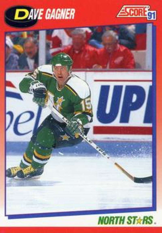 1991-92 Score Canadian Bilingual #72 Dave Gagner  Minnesota North Stars  Image 1
