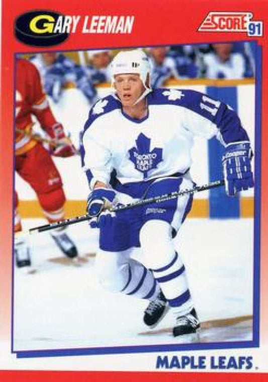 1991-92 Score Canadian Bilingual #77 Gary Leeman  Toronto Maple Leafs  Image 1