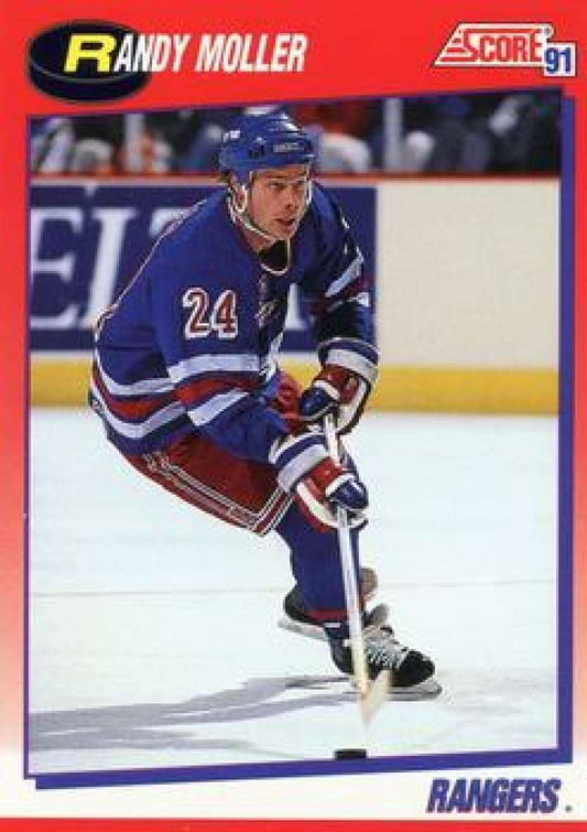 1991-92 Score Canadian Bilingual #79 Randy Moller  New York Rangers  Image 1