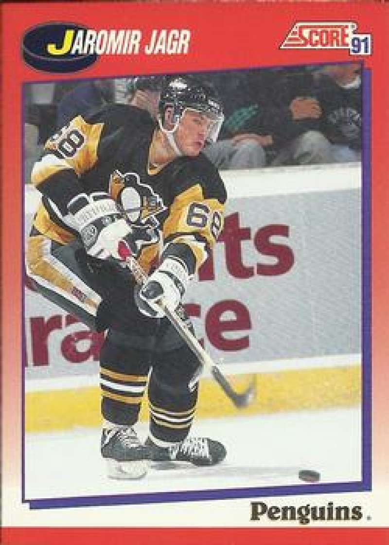 1991-92 Score Canadian Bilingual #98 Jaromir Jagr  Pittsburgh Penguins  Image 1