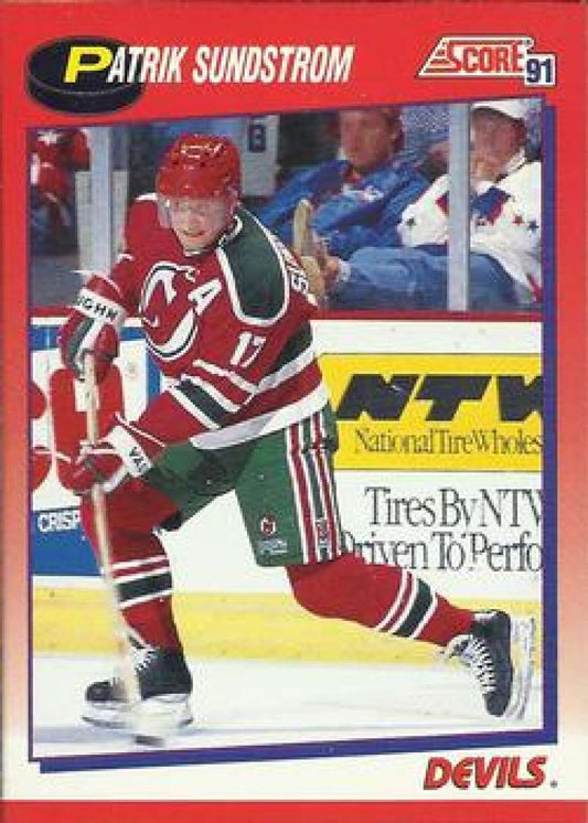 1991-92 Score Canadian Bilingual #117 Patrik Sundstrom  New Jersey Devils  Image 1