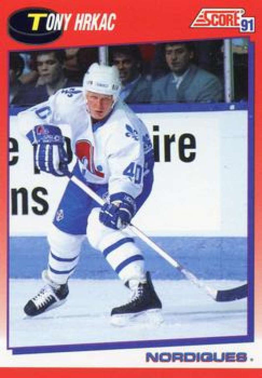 1991-92 Score Canadian Bilingual #122 Tony Hrkac  Quebec Nordiques  Image 1