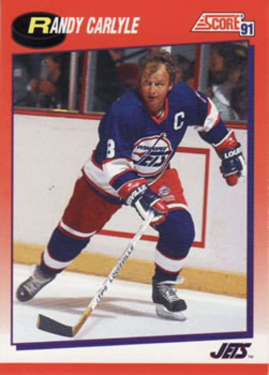1991-92 Score Canadian Bilingual #125 Randy Carlyle  Winnipeg Jets  Image 1