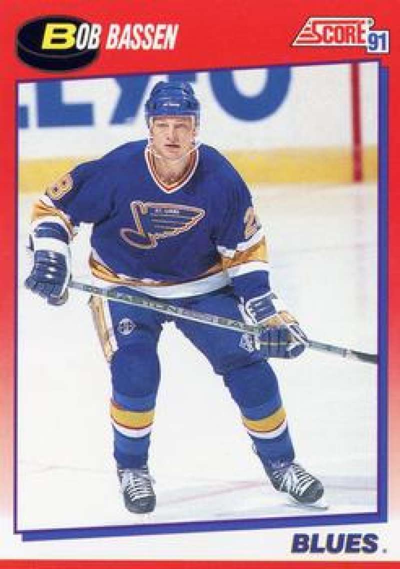 1991-92 Score Canadian Bilingual #179 Bob Bassen  St. Louis Blues  Image 1