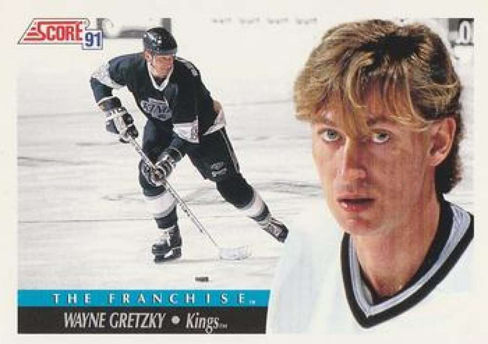 1991-92 Score Canadian Bilingual #312 Wayne Gretzky  Los Angeles Kings  Image 1
