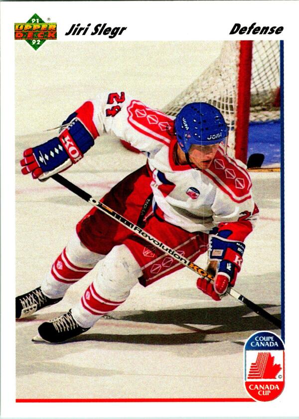 1991-92 Upper Deck #18 Jiri Slegr  RC Rookie  Image 1