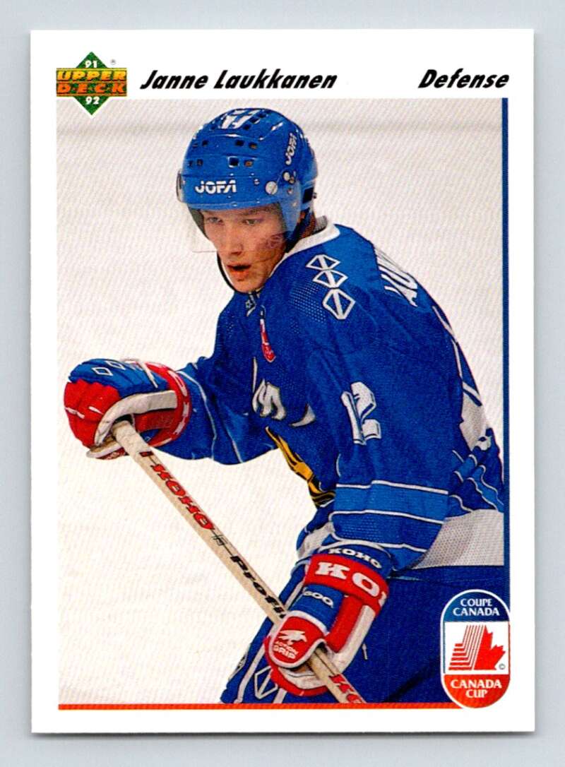 1991-92 Upper Deck #22 Janne Laukkanen  RC Rookie  Image 1