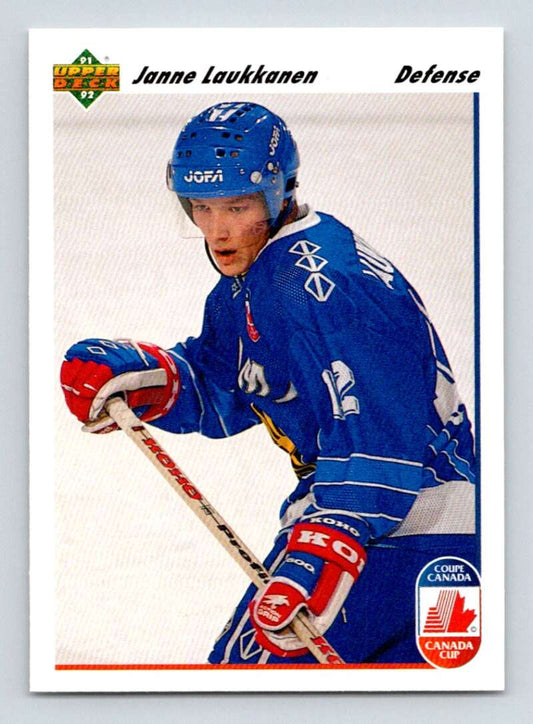 1991-92 Upper Deck #22 Janne Laukkanen  RC Rookie  Image 1