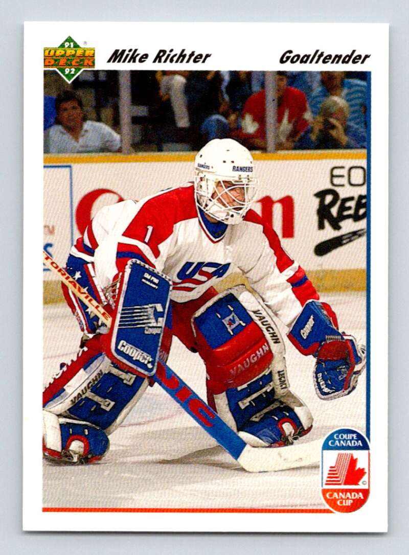 1991-92 Upper Deck #34 Mike Richter  New York Rangers  Image 1