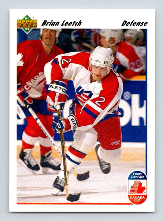 1991-92 Upper Deck #35 Brian Leetch  New York Rangers  Image 1