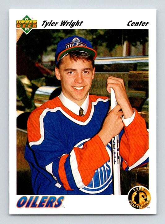 1991-92 Upper Deck #67 Tyler Wright  RC Rookie  Image 1