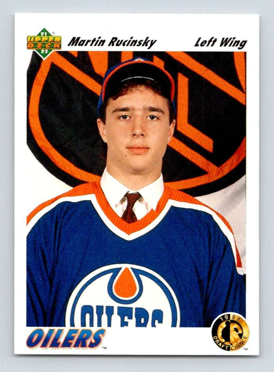 1991-92 Upper Deck #70 Martin Rucinsky  RC Rookie Quebec Nordiques  Image 1