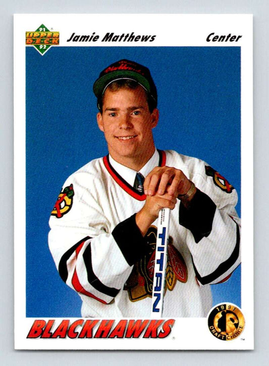 1991-92 Upper Deck #76 Jamie Matthews  RC Rookie  Image 1