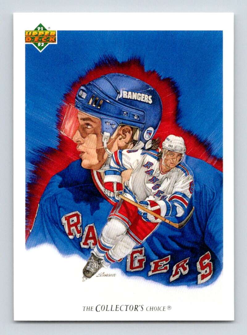 1991-92 Upper Deck #90 Darren Turcotte  New York Rangers  Image 1