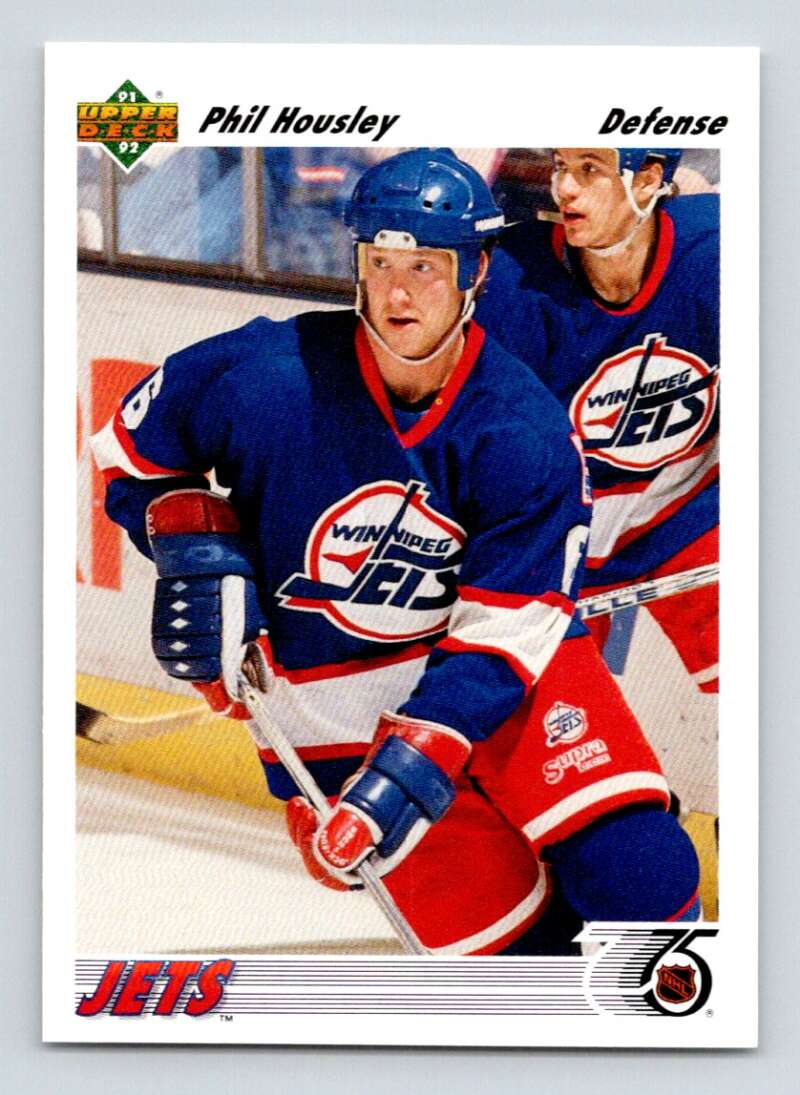 1991-92 Upper Deck #106 Phil Housley  Winnipeg Jets  Image 1