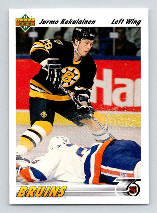 1991-92 Upper Deck #108 Jarmo Kekalainen  Boston Bruins  Image 1