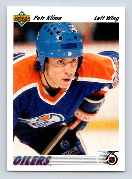1991-92 Upper Deck #111 Petr Klima  Edmonton Oilers  Image 1