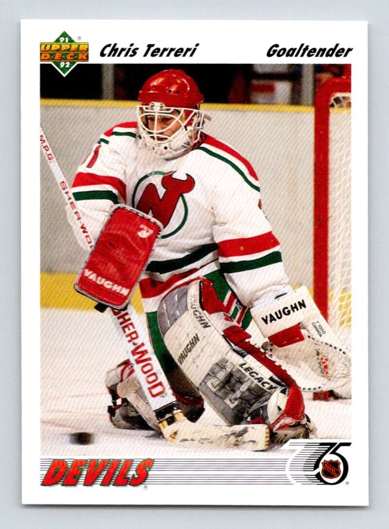 1991-92 Upper Deck #115 Chris Terreri  New Jersey Devils  Image 1