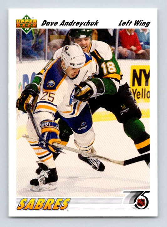 1991-92 Upper Deck #124 Dave Andreychuk  Buffalo Sabres  Image 1