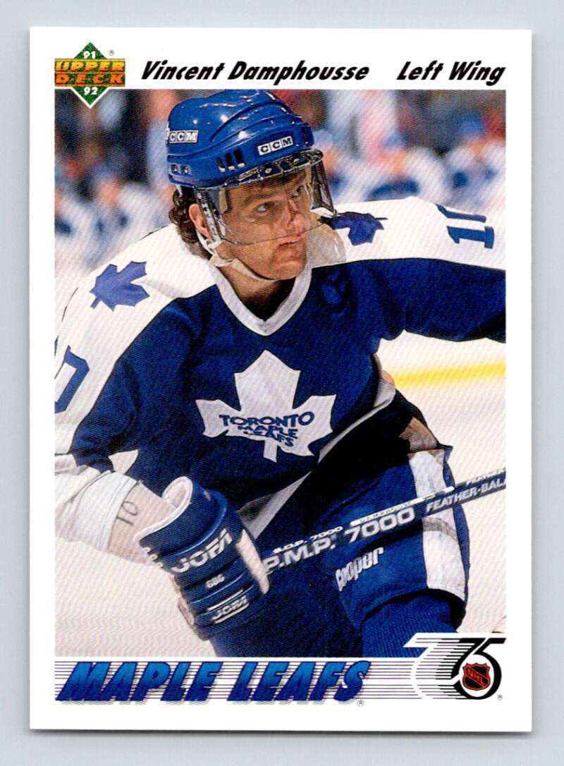 1991-92 Upper Deck #136 Vincent Damphousse   Image 1