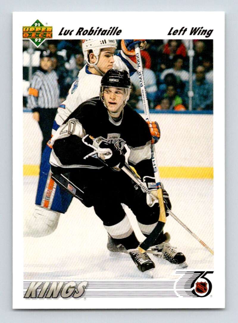 1991-92 Upper Deck #145 Luc Robitaille  Los Angeles Kings  Image 1