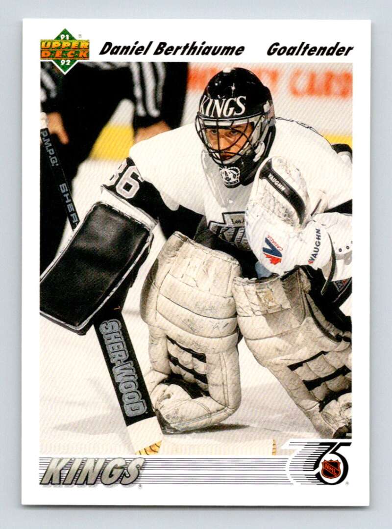 1991-92 Upper Deck #150 Daniel Berthiaume  Los Angeles Kings  Image 1