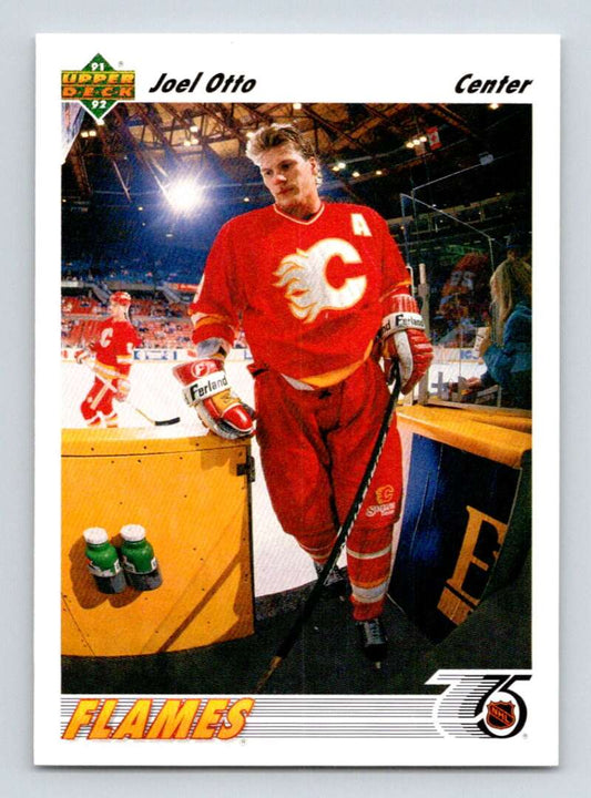 1991-92 Upper Deck #165 Joel Otto  Calgary Flames  Image 1